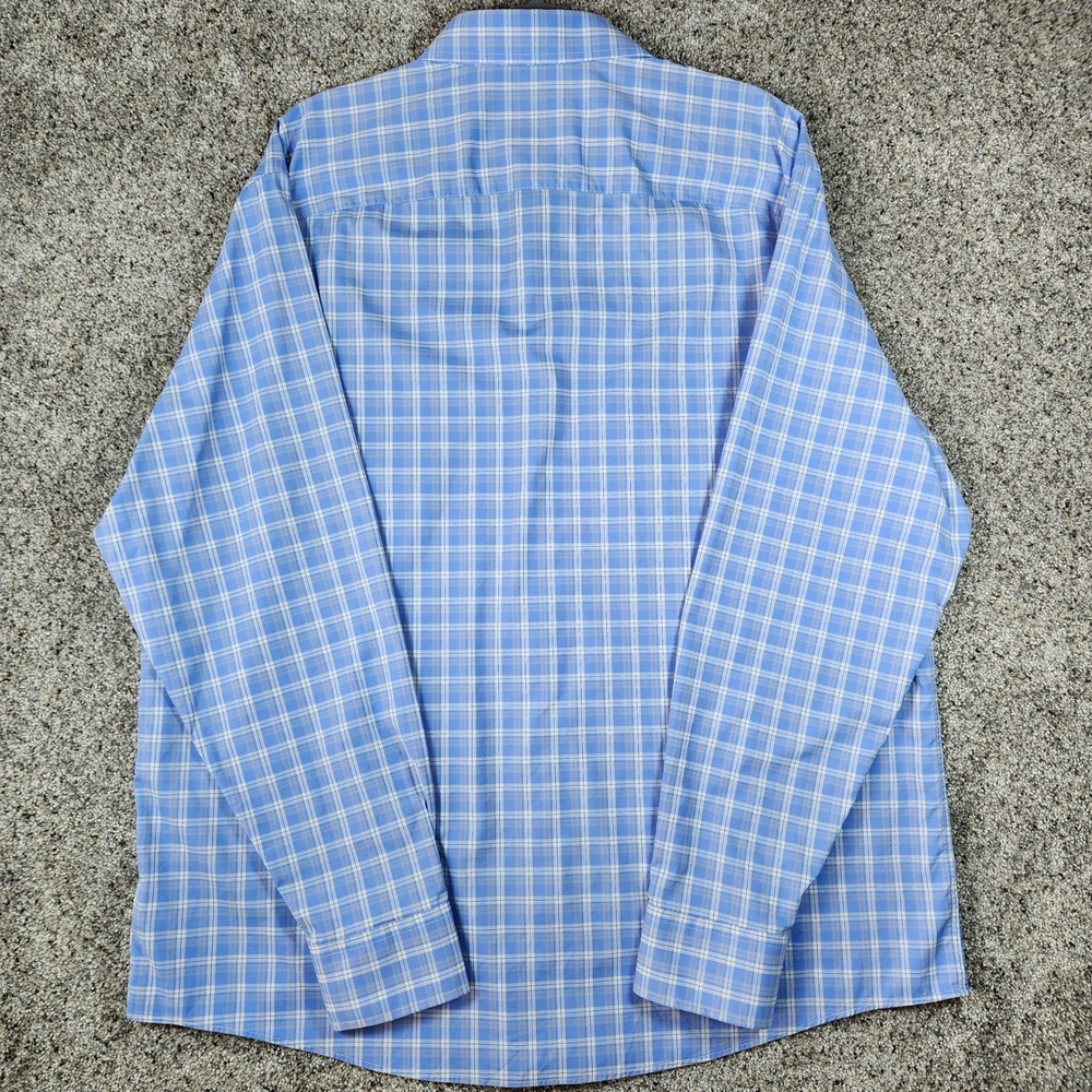 UNTUCKit Button Down Mens XXXL Tall Zonte Plaid Stretch Performance Excellent - Picture 6 of 12